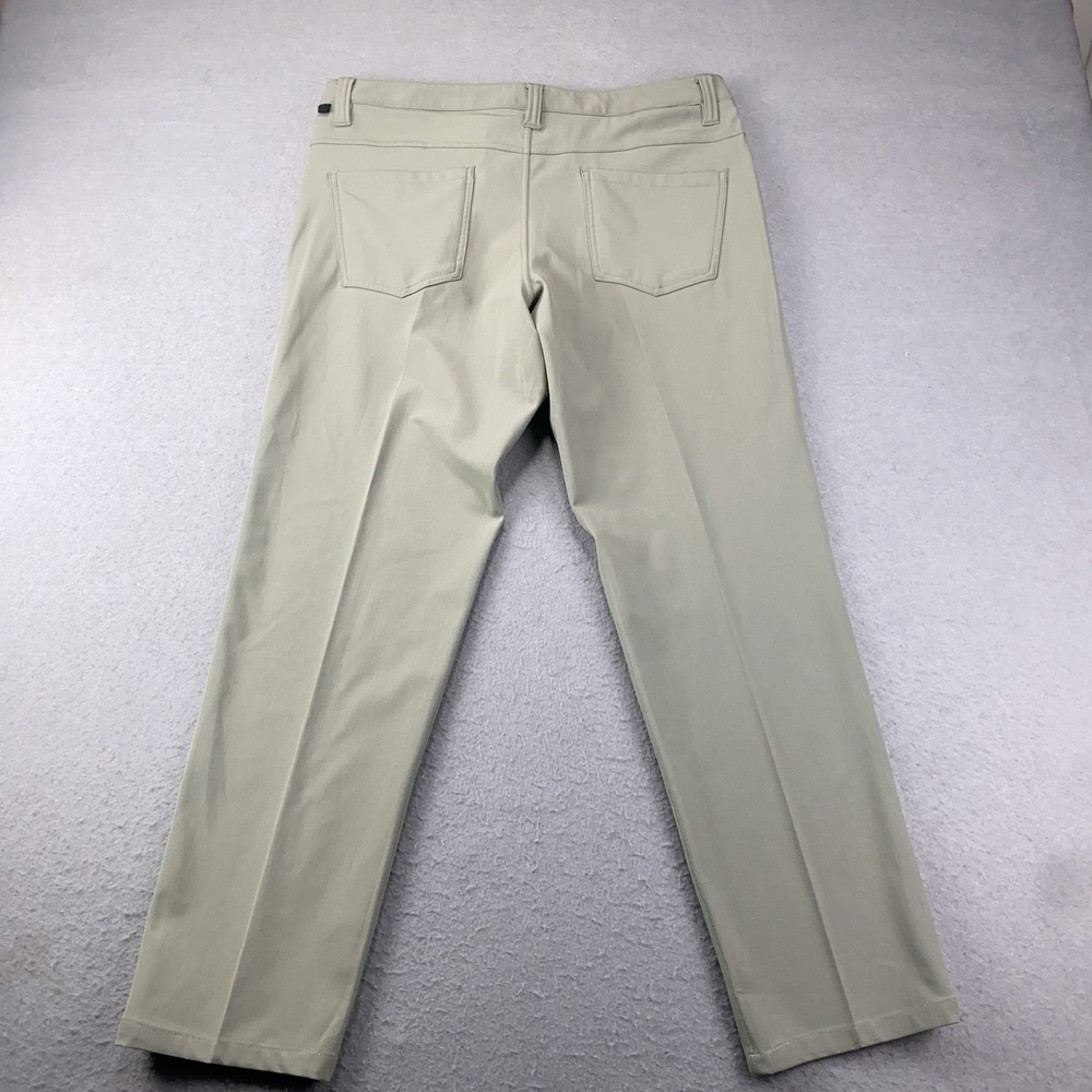 Rye 51 Voyager Mens 33x28 Green Flat Tech Blend Golf Performance Chino Pants - Picture 3 of 10